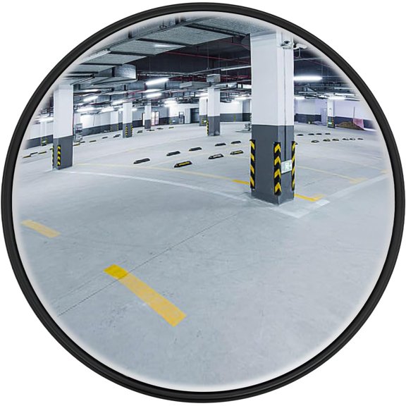 Convex Traffic Mirror, 18 Inch Corner Mirror for Blind Spot Adjustable Security Mirror for Corners Indoor Outdoor, Backup Mirror for Driveway with Clear View