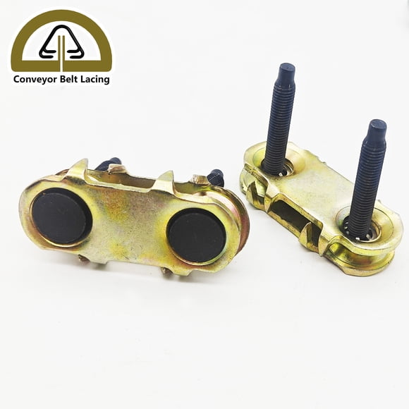 Conveyor Belt Lacing - Bolt Solid Plate Fastener - 140# - For the Belt THK. 5-11mm，25pcs/Box