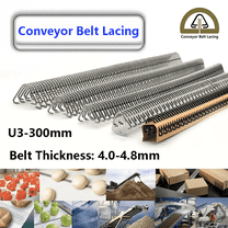 Conveyor Belt Lacing - Wire Hook Fastener U3 – 300mm Wide. Great for Belt THK. 4.0-4.8mm