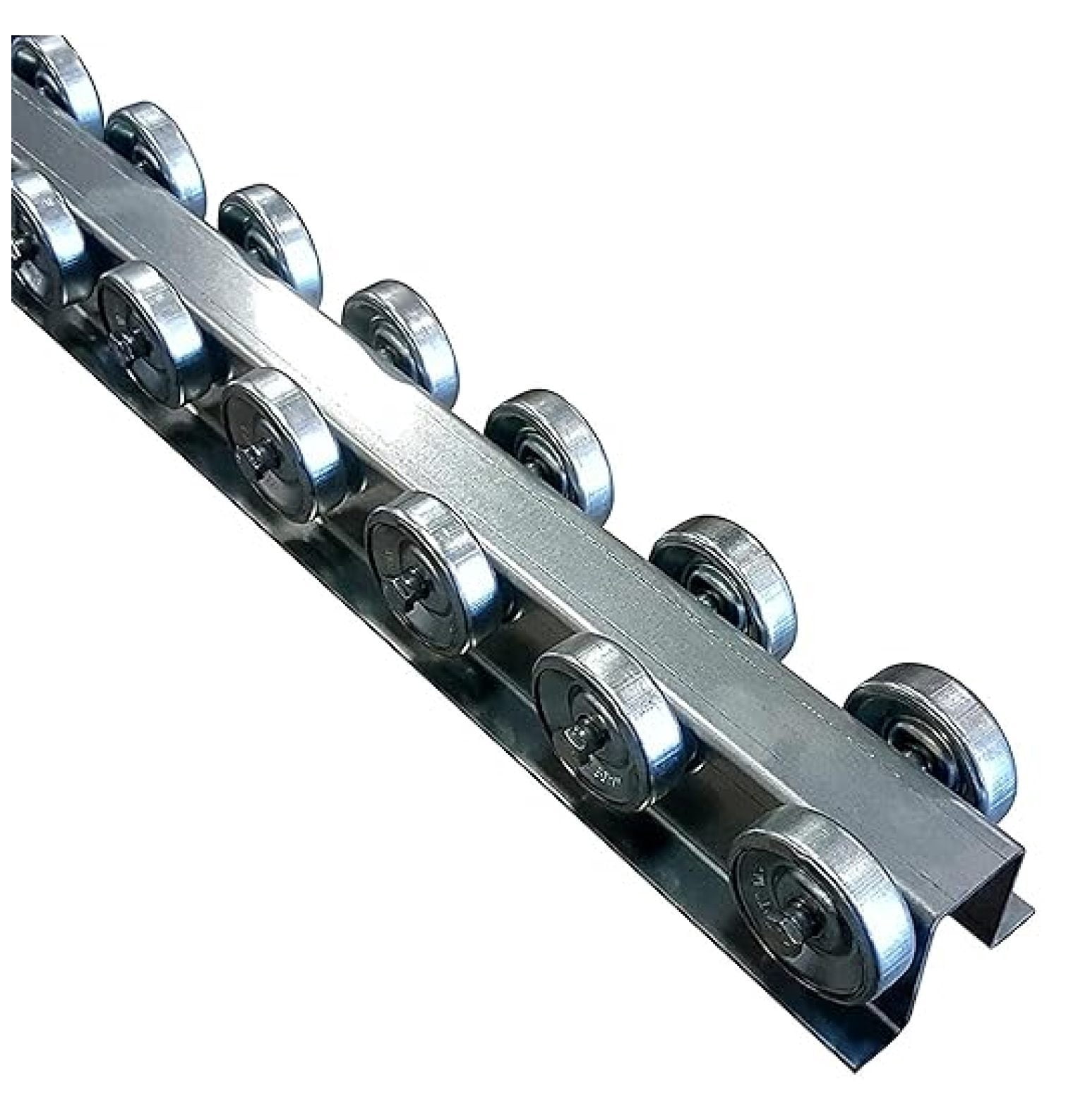 Flow Rails Solus Conveyor Skate Wheel Flow Rail – 5' Heavy Duty Galvanized Steel Track ...