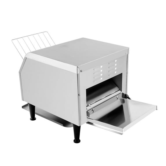 Conveyor Toaster with 2200W Power, Adjustable Temperature Control, Dual Heating Modes, Stainless Steel Build, and Compact Design – Ideal for Quick and Even Toasting of 300 Slices/Hour