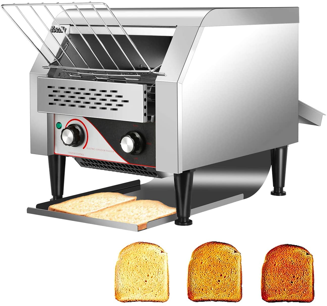 Conveyor Toaster 300PCS Per Hour Toasting Bread Bagels 110V
