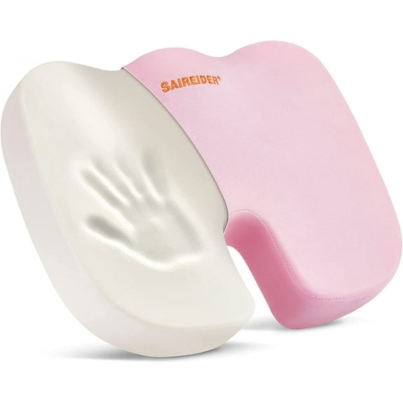 Convoluted Egg Crate Foam Chair Cushion, Seat Car Office Cushion or Wheelchair to Relieve Back Pain and Recliner Pads (Blue Without Cover)