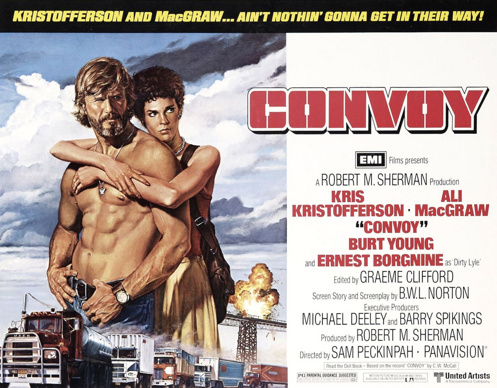 Convoy From Left: Kris Kristofferson Ali Macgraw 1978 United  Artists/Courtesy Everett Collection Movie Poster Masterprint (28 x 22) -  Walmart.com