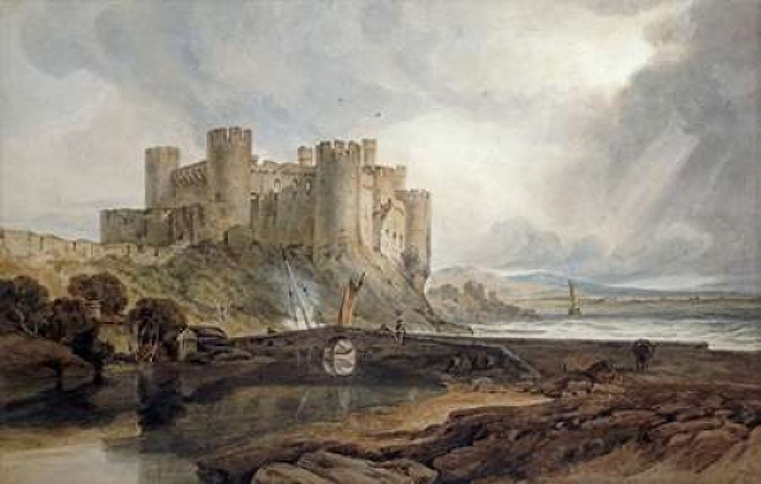 Conway Castle Canvas Art - Joseph MW Turner (24 x 36)