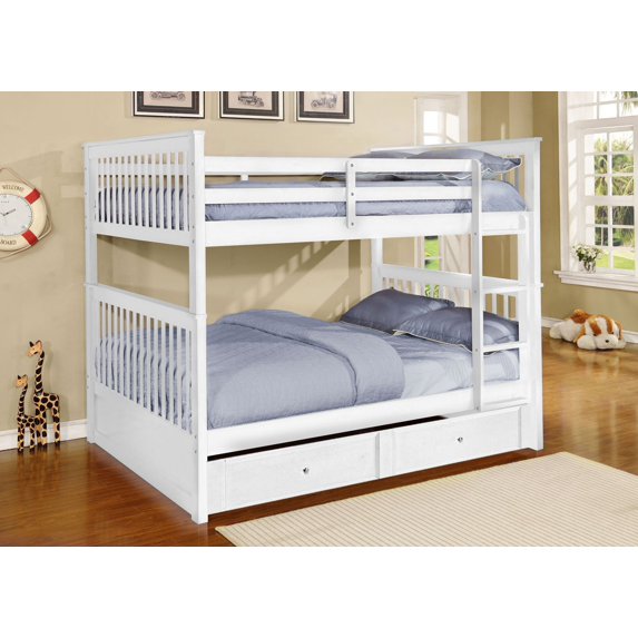 Conway Convertible Full Over Full Bunk Bed (Optional Trundle/Storage)