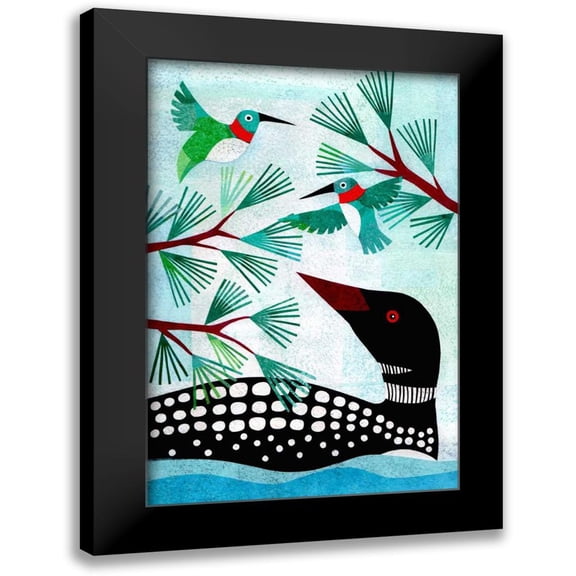 Conway, Kim 11x14 Black Modern Framed Museum Art Print Titled - Forest Creatures IX