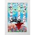 thumbnail image 1 of Conway, Kim 11x14 White Modern Wood Framed Museum Art Print Titled - Forest Creatures I, 1 of 4
