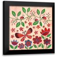 thumbnail image 1 of Conway, Kim 12x12 Black Modern Framed Museum Art Print Titled - Garden Day, 1 of 5