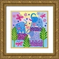 thumbnail image 1 of Conway, Kim 12x12 Gold Ornate Wood Framed with Double Matting Museum Art Print Titled - Elephant Sunshine, 1 of 4