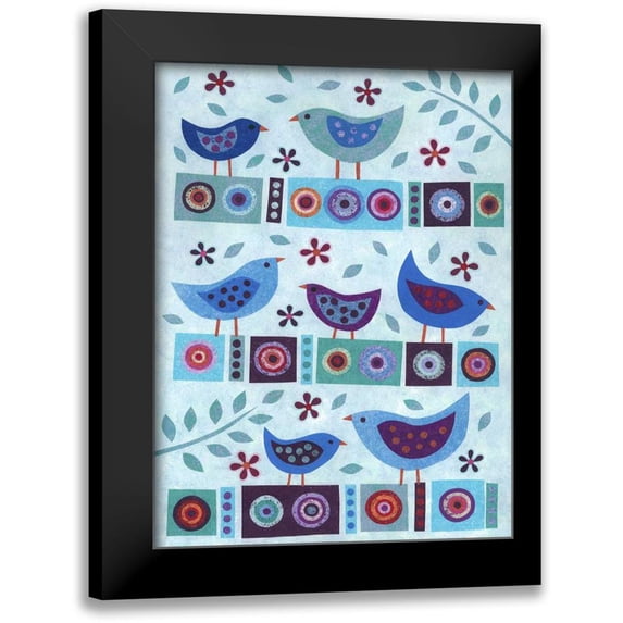 Conway, Kim 12x14 Black Modern Framed Museum Art Print Titled - All in a Row
