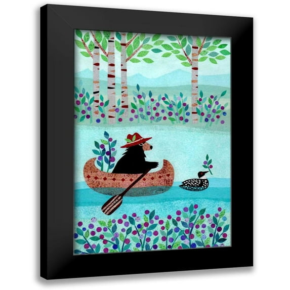 Conway, Kim 17x24 Black Modern Framed Museum Art Print Titled - Forest Creatures II