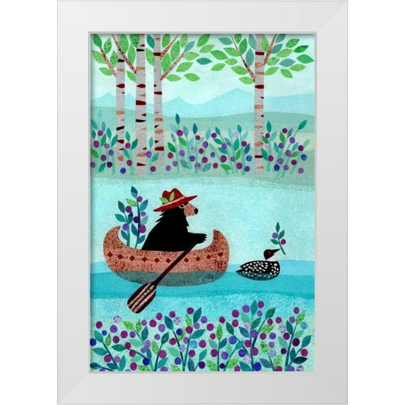 Conway, Kim 17x24 White Modern Wood Framed Museum Art Print Titled - Forest Creatures II