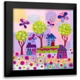 thumbnail image 1 of Conway, Kim 20x20 Black Modern Framed Museum Art Print Titled - Springtime Houses, 1 of 5