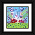 thumbnail image 1 of Conway, Kim 26x26 Black Ornate Wood Framed with Double Matting Museum Art Print Titled - Ladybug Spots, 1 of 4