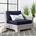 thumbnail image 1 of Conway Outdoor Patio Wicker Rattan Right-Arm Chair-EEI-4846, 1 of 8
