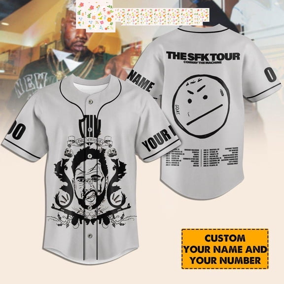 Conway The Machine Drumwork The SFK Tour Personalized Baseball Jersey