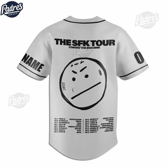 Conway The Machine Tour 2024 Custom Baseball Jersey Style
