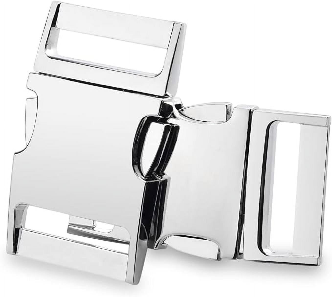 CooBigo 5 Pack Metal Side Release Buckle 1 Inch Dog Collar Buckles Clip