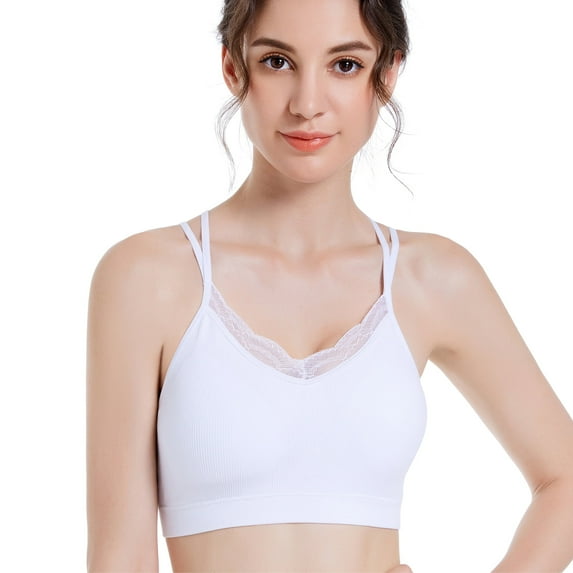 Coobie Lace Front Criss Cross Bra 9142