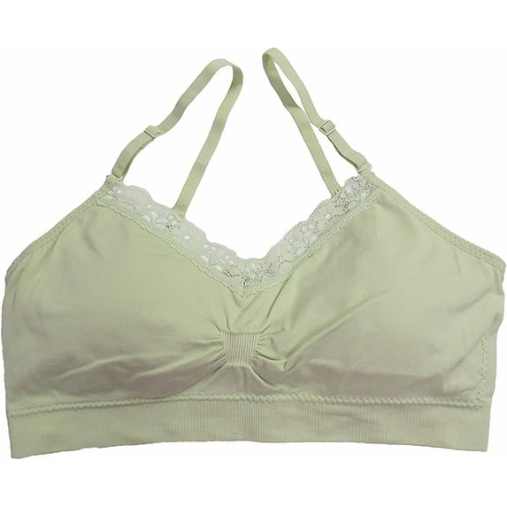 Comfort Bra Lace V-Neck Bra for Women One Size Margarita