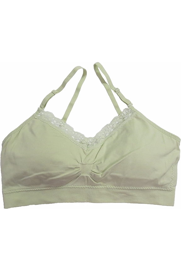 Comfort Bra Lace V-Neck Bra for Women One Size Margarita