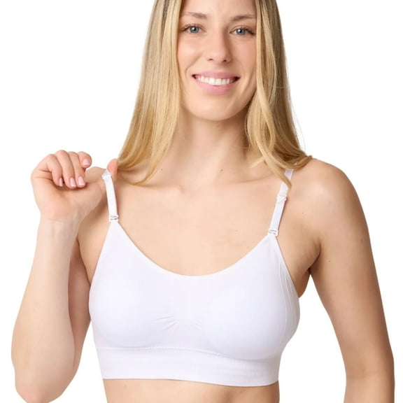 Coobie Scoopneck Cami Bra with Back Closure 9172,White,One Size