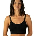 thumbnail image 1 of Coobie Seamless Bras for Women No Underwire Scoopneck Cami Bra 9012,Black,XL, 1 of 7