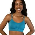 thumbnail image 1 of Coobie Seamless Bras for Women No Underwire Scoopneck Cami Bra 9012,Island Blue,One Size, 1 of 7