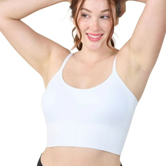 Coobie Women's Half Cami Low Back Bra 9151, Seamless Lightweight Bralette