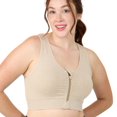 thumbnail image 1 of Coobie Women's Seamless Front Zip Sports Bra, High Support Active Bra, Style 9005, 1 of 9