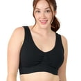 thumbnail image 1 of Coobie Women's Seamless Full Coverage Comfort Bra 9060, Black, Medium, 1 of 9