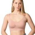 thumbnail image 1 of Coobie Seamless Bras for Women No Underwire Scoopneck Cami Bra 9012, Rose Dust, Full Size, 1 of 8
