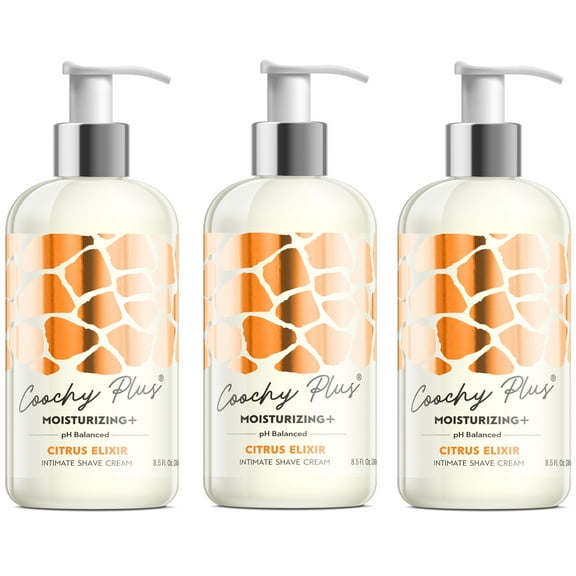 Coochy Plus Intimate Shaving Cream CITRUS ELIXIR 8.5 oz (3-Pack)