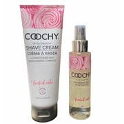 Coochy Set Shave Cream 7.2 oz and Fragrance Mist 4 oz- Frosted Cake