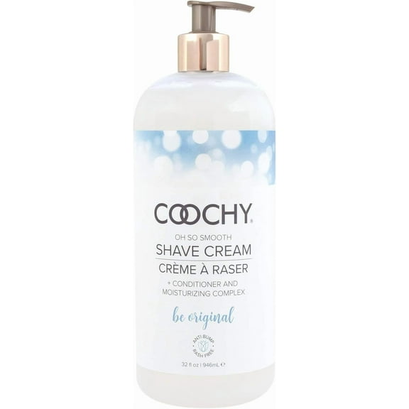 Coochy Intimate Shaving Cream | Shave Conditioner & Moisturizer for Face & Body | Ideal for Sensitive Skin Care, Anti-Bump | Be Original, 32 oz