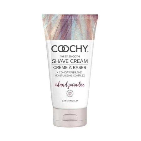Coochy Intimate Shaving Cream | Shave Conditioner & Moisturizer for Face & Body | Ideal for Sensitive Skin Care, Anti-Bump | Island Paradise, 3.4 oz