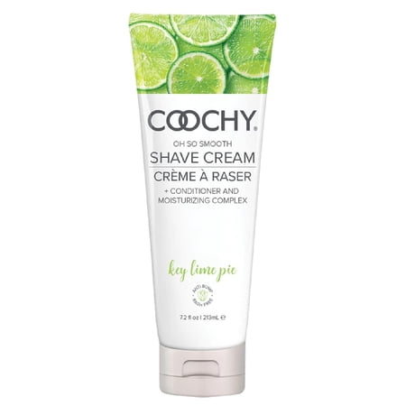 Coochy Shave Cream - Moisturizing Shave Lotion - Gentle Intimate Shaving Cream - For Bikini Area, Underarms, Legs & More - Rash-Free, Hydrating Formula - Key Lime Pie, 7.2 oz
