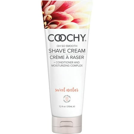 Coochy Shave Cream - Moisturizing Shave Lotion - Gentle Intimate Shaving Cream - For Bikini Area, Underarms, Legs & More - Rash-Free, Hydrating Formula - Sweet Nectar, 7.2 oz