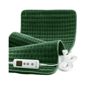 CooCoCo 33"x18" Large Electric Heating Pad for Back Neck Shoulders Muscle Pain, Cramps Relief with Auto Shut off, 3 Timer, 6 Temp Controller