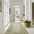thumbnail image 1 of NICETOWN 2'x8' Runner Rug， Machine Washable Traditional Tribal Area Rug Non-Slip Stain Resistant Hallway Runner Rug Soft Foldable Low Pile Floor Mat for Kitchen Bedroom Hallway, Sage Green, 1 of 7