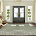 thumbnail image 1 of NICETOWN 4'x6' Modern Area Rugs for Living Room, Machine Washable Rug Non Slip Non Shedding Area Rug Soft Foldable Low Pile Large Carpet for Dining Room, Sage Green, 1 of 11