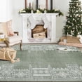 thumbnail image 1 of NICETOWN 5'x8' Area Rug, Machine Washable Modern Area Rug Non Slip Stain Resistant Living Room Area Rug Soft Foldable Non-Shedding Floor Mat Throw Carpet, Sage Green, 1 of 12