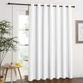 thumbnail image 1 of NICETOWN Blackout Curtain for Room Divider, Thermal Insulated Sound Reducing Grommet Divider Room Panel for Doorway, 100"x84", Greyish White, 1 Piece, 1 of 7