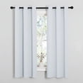 thumbnail image 1 of NICETOWN Blackout Curtains 63 Inch Length Grommet Thermal Insulated Black out Drapes for Bedroom, Greyish White, Set of 2, W37 x L63, 1 of 9