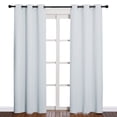 thumbnail image 1 of NICETOWN Blackout Curtains 78 inch Length Greyish White Set of 2, W42 x L78 - Grommet Thermal Bedroom Blackout Curtains, 1 of 8