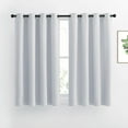 thumbnail image 1 of NICETOWN Blackout Curtains for Bedroom Grommet Room Darkening Thermal Drapes, W52 x L54, Set of 2, Greyish White, 1 of 8