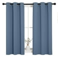 thumbnail image 1 of NICETOWN Blackout Curtains for Living Room Stone Blue, Set of 2, W34 x L45 - Provide Grommet Thermal Insulation Window Curtains Blackout Short, 1 of 8