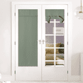 thumbnail image 1 of NICETOWN Blackout French Door Curtains, Privacy Thermal Insulated Tie up Glass Shades, Easy to Install Tricia Window Drapes, Front Door Curtain, Greyish Green, 26"x72", 1 Panel, 1 of 7