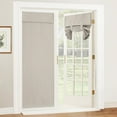 thumbnail image 1 of NICETOWN Door Curtains, Privacy Door Window Curtains Blackout French Door Shades for Glass Door, Thermal Insulated Tie Up Shades Door Window Coverings for Bedroom, Natural, 26"x69", 1 Panel, 1 of 7